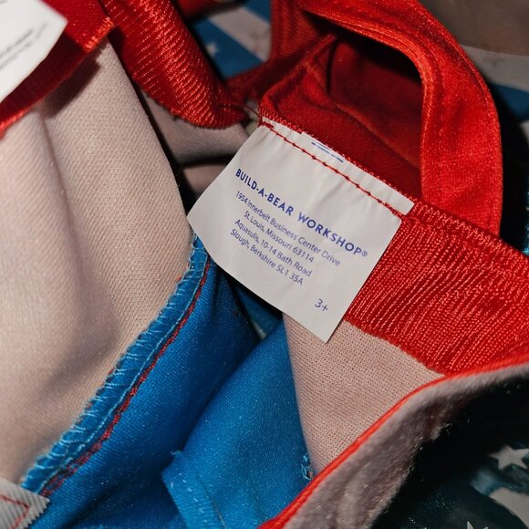 BABW Build A Bear Workshop DC Wonder Woman Dress Attached Cape Outfit Costume - Picture 7 of 7